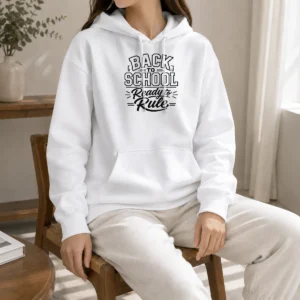 Original Back To School Ready To Rule Line Art Students Hoodie