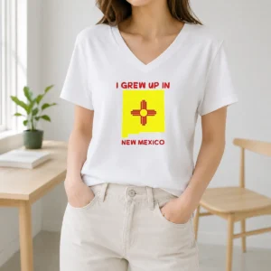 Awesome I Grew Up In New Mexico V-Neck Shirt