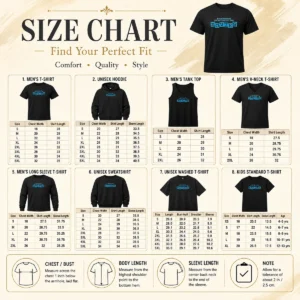 Size chart for Original Pretty Everything Is Better At The Movies with measurements in inches and cm