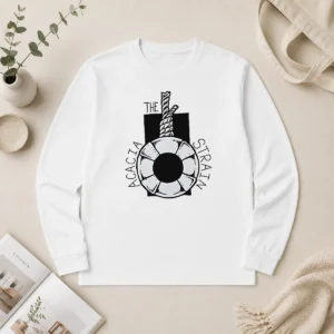 Official The Acacia Strain Life Preserver Ring Rope long sleeve shirt in black with graphic print