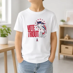 Pretty Trout Signature Vote For Mike Trout Angels Kids T-Shirt