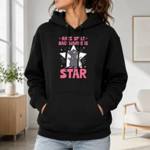 Awesome Nice Rat Humor Gift Rats Spelt Backwards Is Star Hoodie