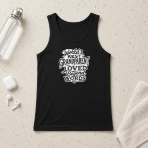 Pretty Grandparents Day Worlds Best Sketch Tank Top