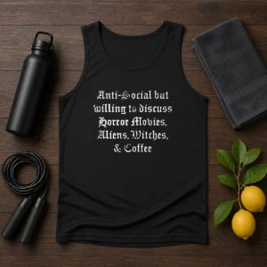 Official Anti Social But Willing To Discuss Horror Tank Top