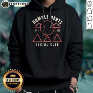 Good Humble Gents Social Club EST 2016 Mountains Clouds Sun hoodie in charcoal gray with graphic print on front