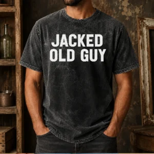 Premium Jacked Old Guy Washed T-Shirt