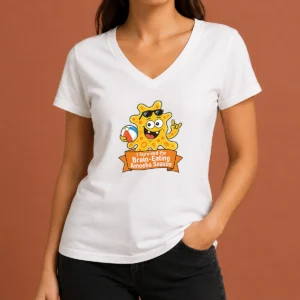 Hot Brain Eating Amoeba Survival Minimalist V-Neck Shirt