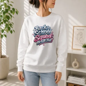 Top Back To School Squad Y2K Chrome Sweater