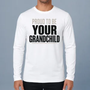 Nice Funny Grandparents Day Proud Grandchild Minimalist Long Sleeve Shirt