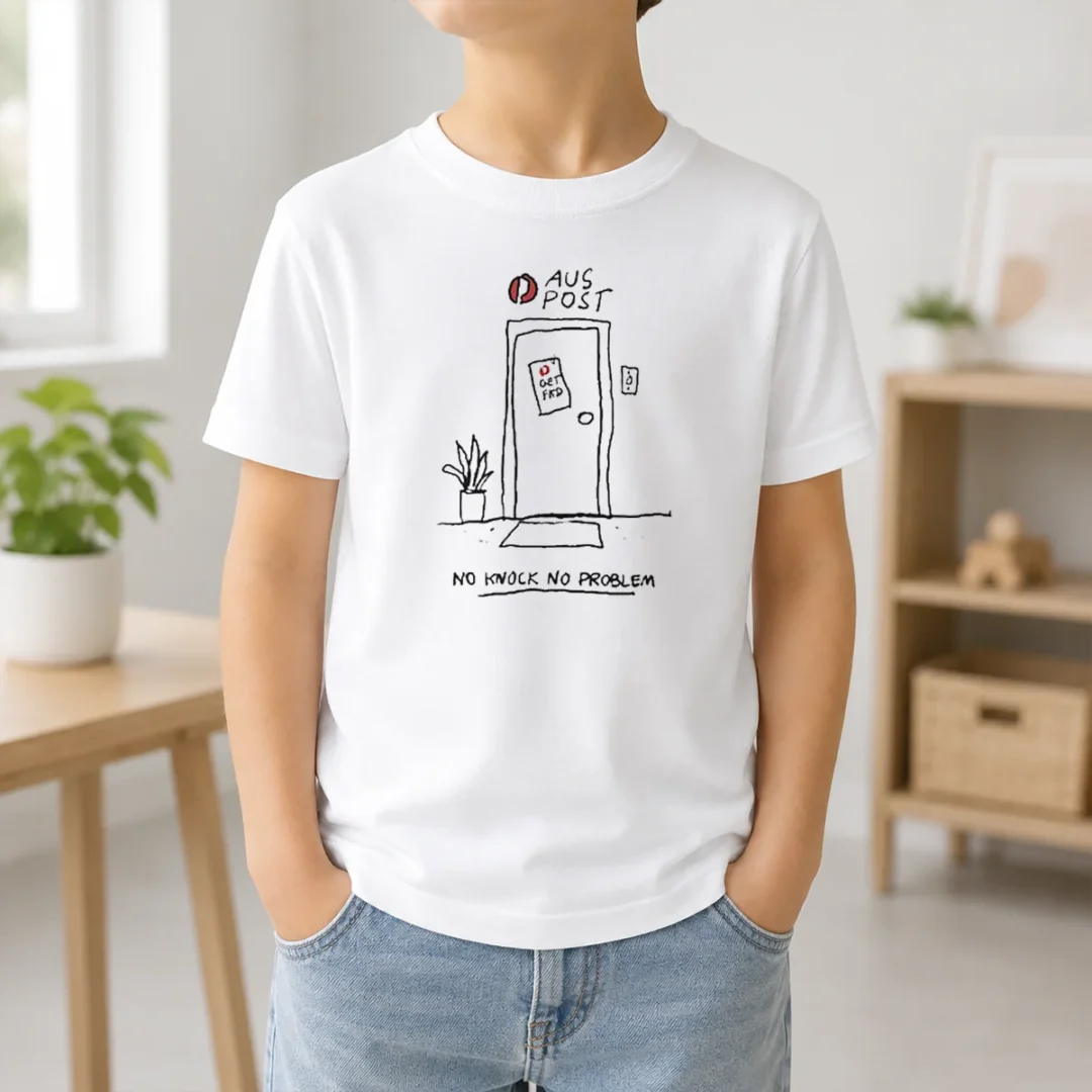 Funny Aus Post No Knock No Problem Kids T Shirt Funny Aus Post No Knock No Problem Kids T-Shirt