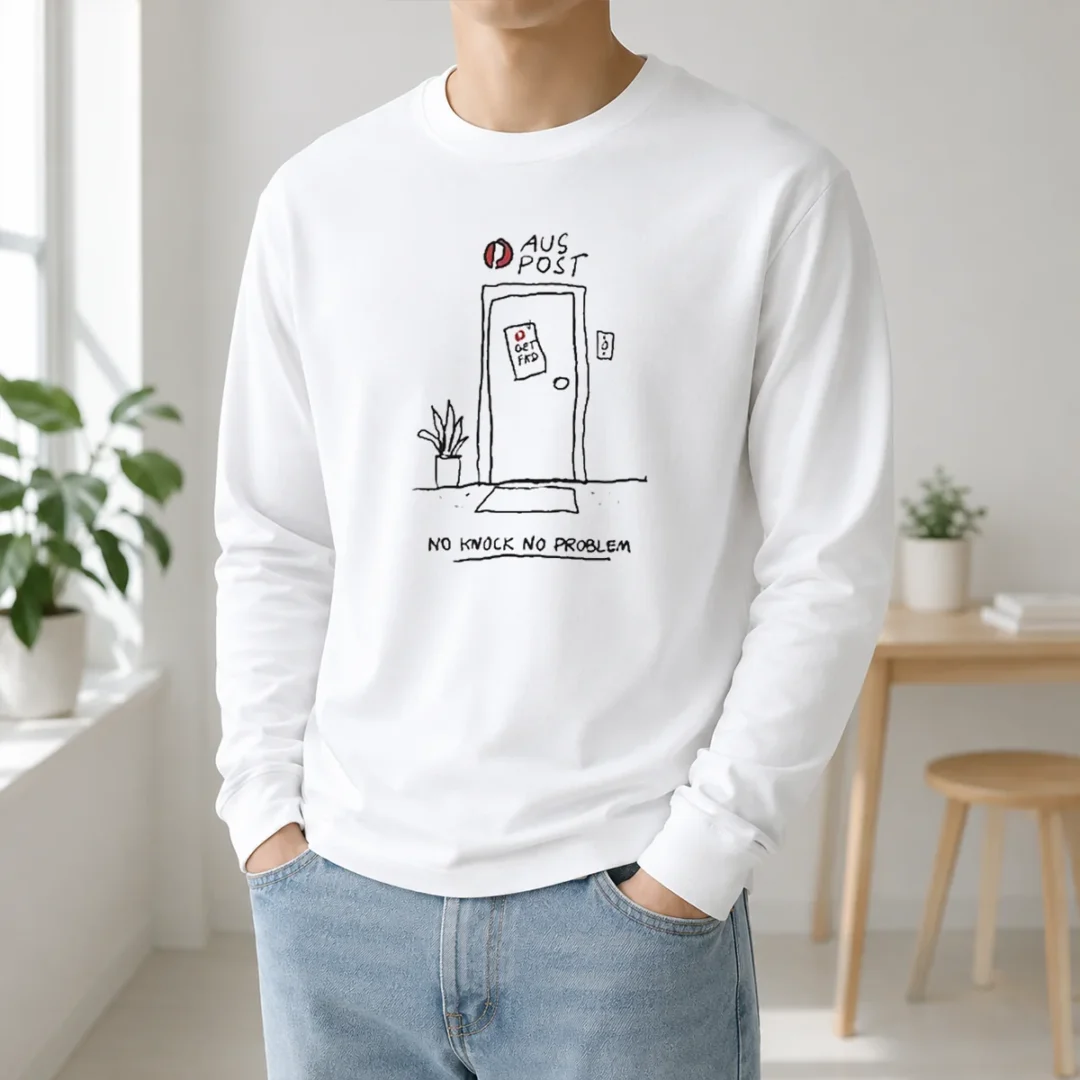 Funny Aus Post No Knock No Problem Long Sleeve Shirt Funny Aus Post No Knock No Problem Long Sleeve Shirt