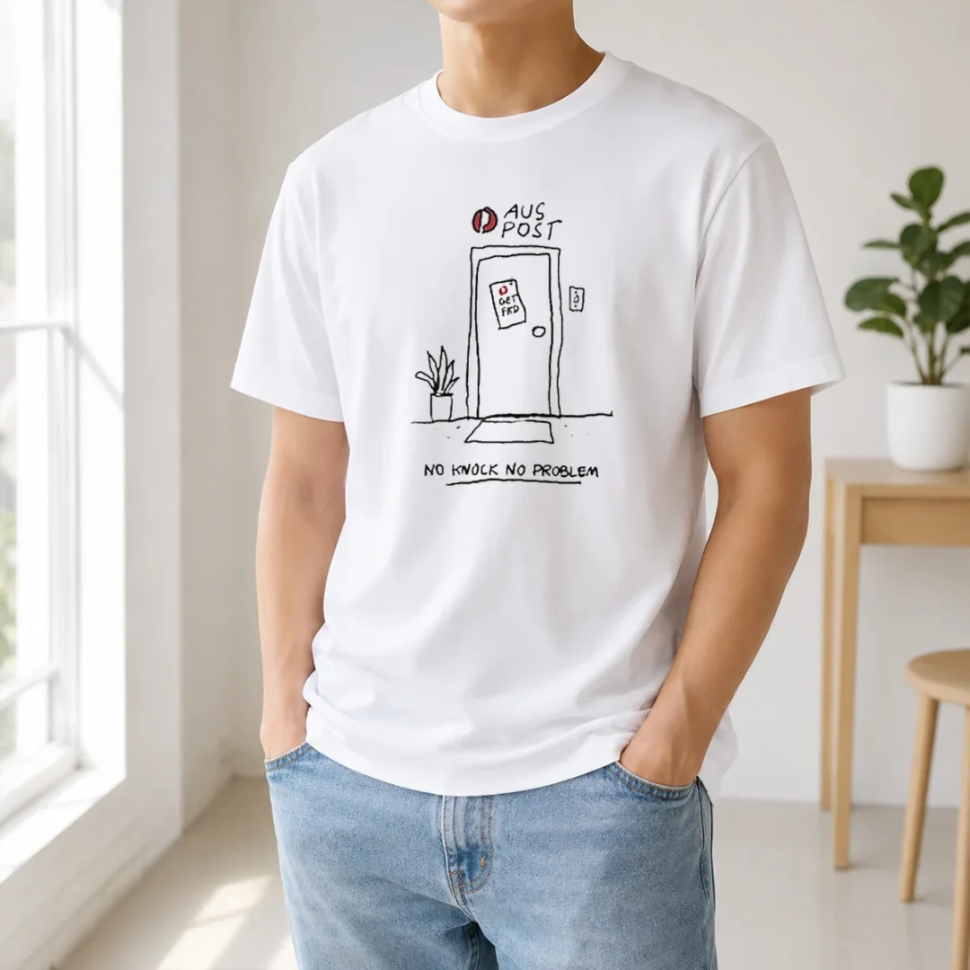 Funny Aus Post No Knock No Problem t shirt Funny Aus Post No Knock No Problem