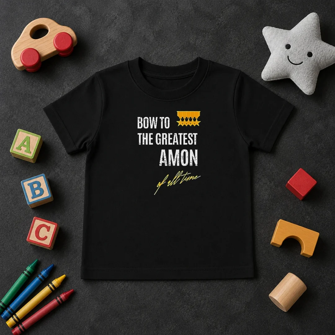 Funny Awesome Bow To The Greatest Amon Of All Time Kids T Shirt Funny Awesome Bow To The Greatest Amon Of All Time Kids T-Shirt