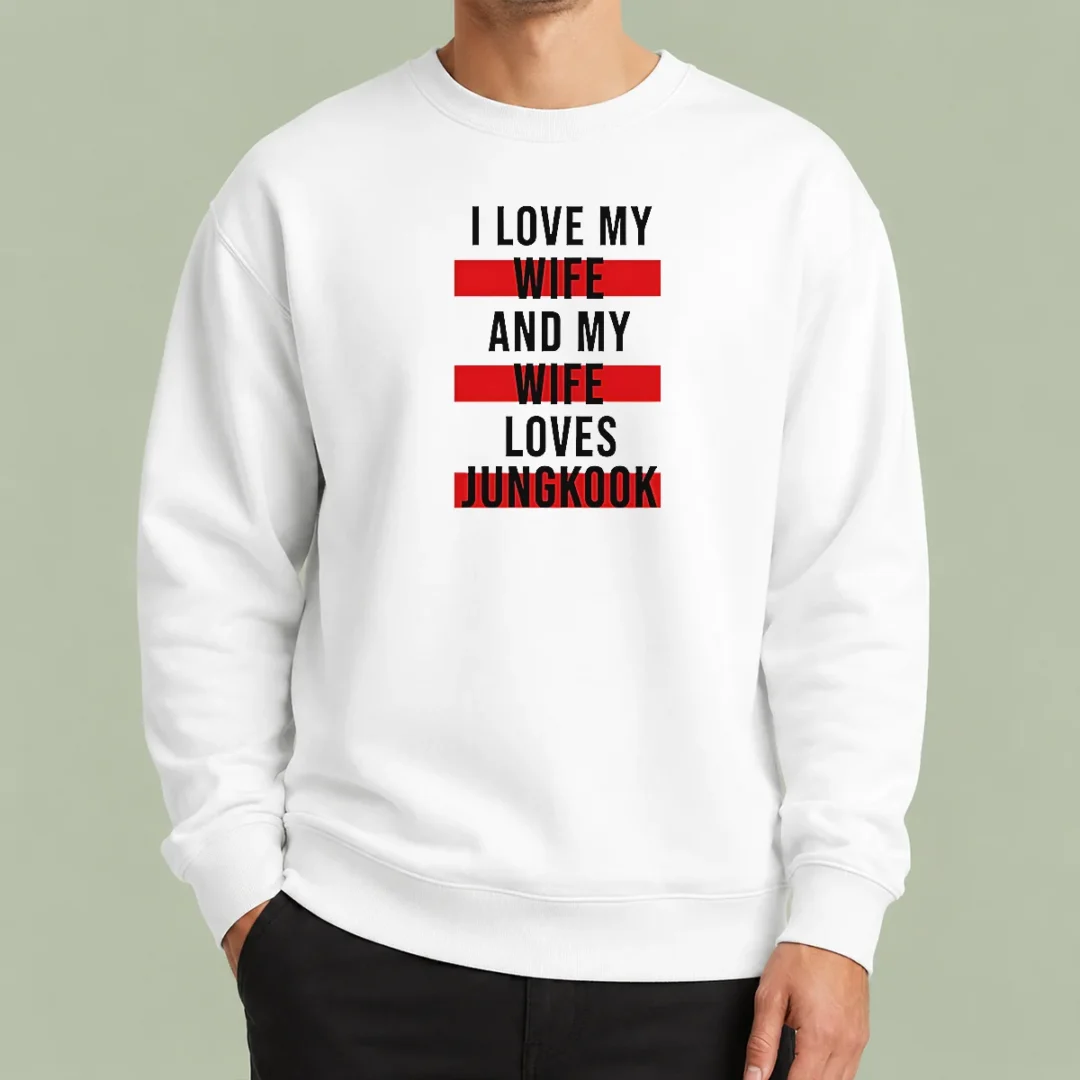 funny-awesome-i-love-my-wife-and-my-wife-loves-jungkook-sweater Funny Awesome I Love My Wife And My Wife Loves Jungkook Sweater