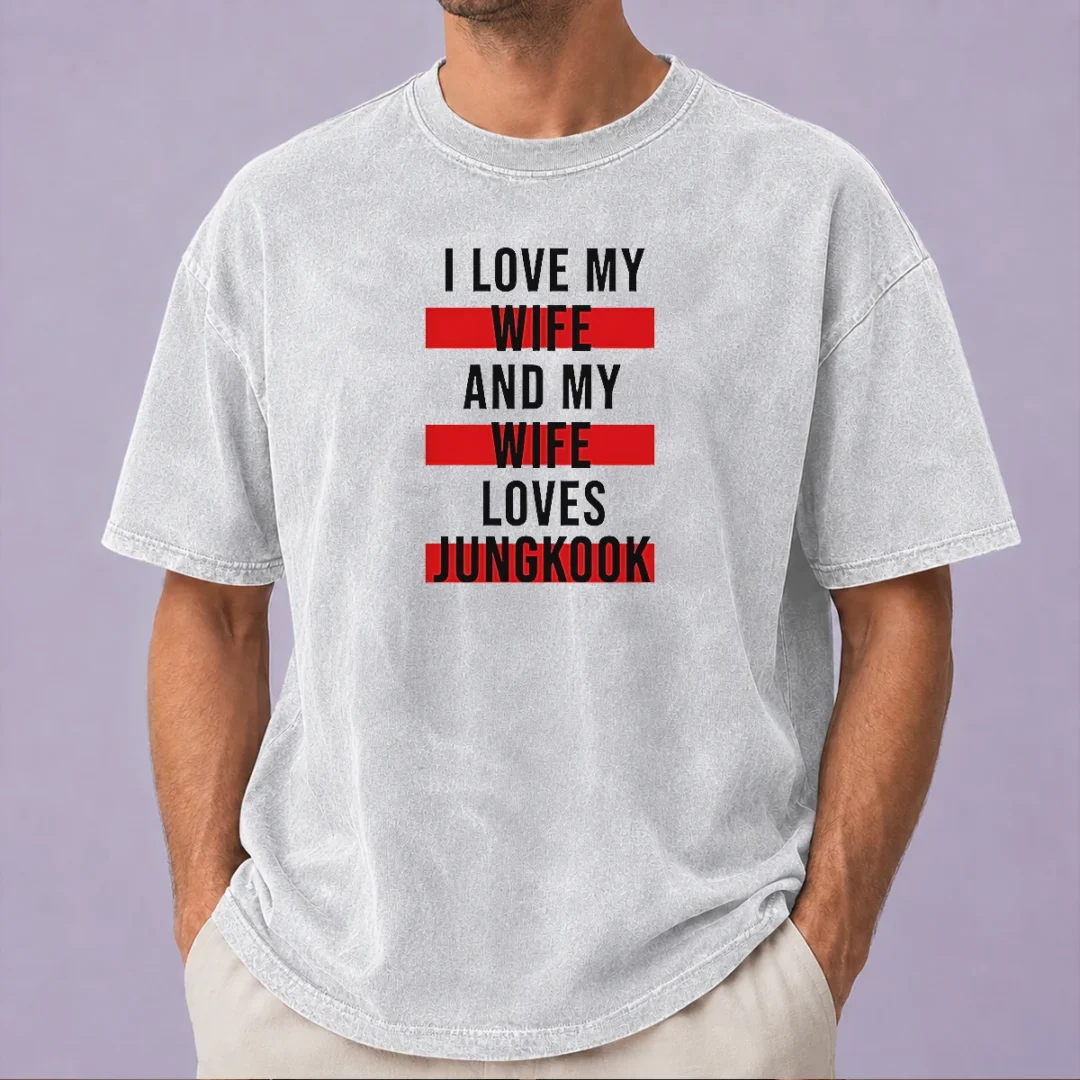 funny-awesome-i-love-my-wife-and-my-wife-loves-jungkook-washed-t-shirt Funny Awesome I Love My Wife And My Wife Loves Jungkook Washed T-Shirt