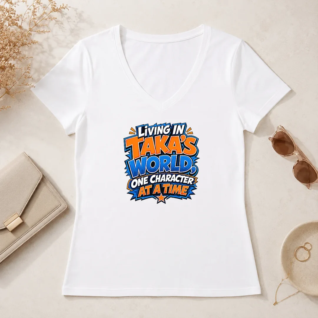 Funny Awesome Takas World Characters Passion Cartoon V Neck Shirt Funny Awesome Takas World Characters Passion Cartoon V Neck Shirt featuring vibrant cartoon graphics on a comfortable v neck garment