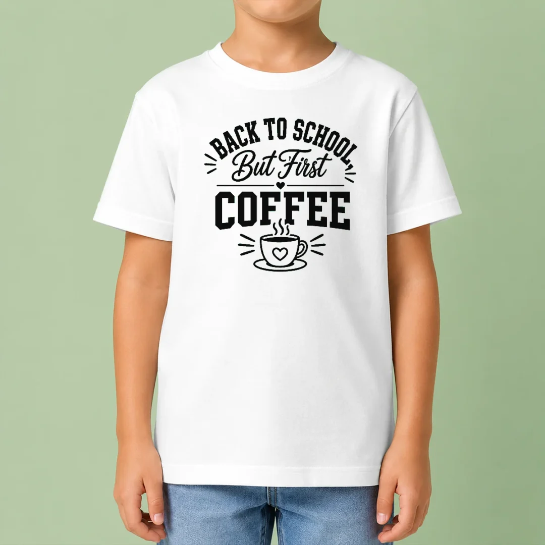 funny-back-to-school-sassy-coffee-line-art-kids-t-shirt Funny Back To School Sassy Coffee Line Art Kids T-Shirt