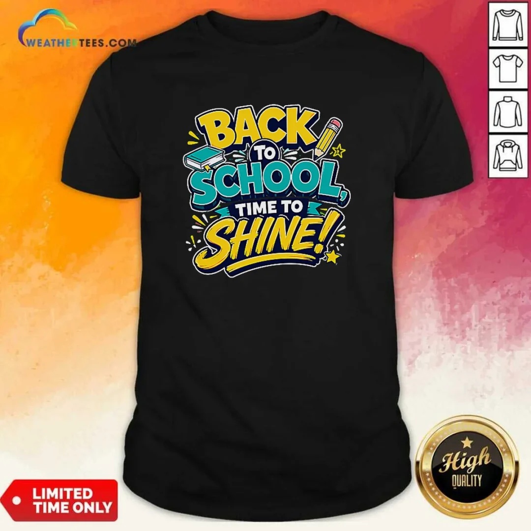 funny-back-to-school-time-to-shine-vector-shirt-1 Funny Back To School Time To Shine Vector