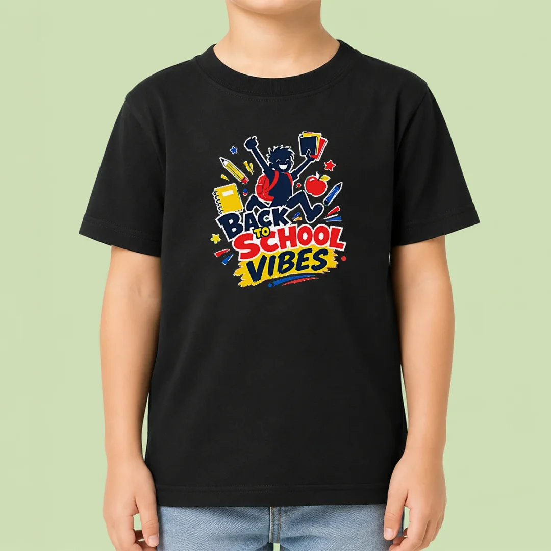 funny-back-to-school-vibes-excited-student-silhouette-kids-t-shirt Funny Back To School Vibes Excited Student Silhouette Kids T-Shirt