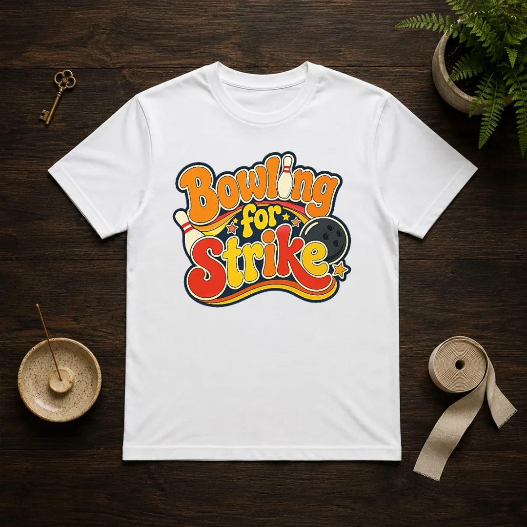 funny-bowling-for-strike-groovy-retro-t-shirt-1 Funny Bowling For Strike Groovy Retro