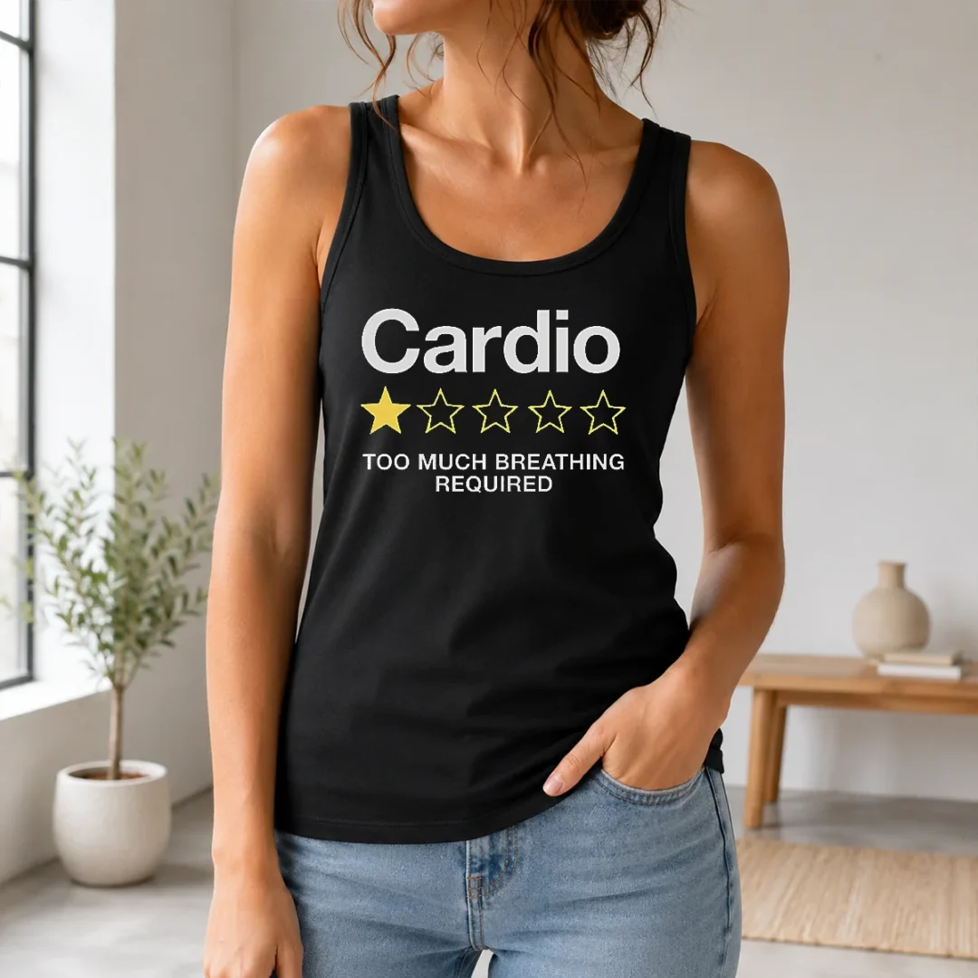 Funny Cardio 1 Star Tank Top Funny Cardio 1 Star Tank Top