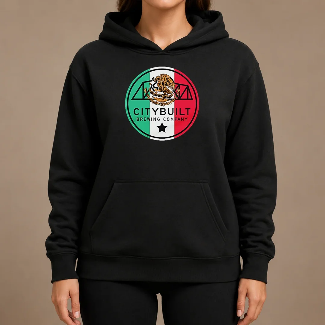 Funny Citybuilt Brewing Company Mexico Flag Eagle Hoodie Funny Citybuilt Brewing Company Mexico Flag Eagle Hoodie