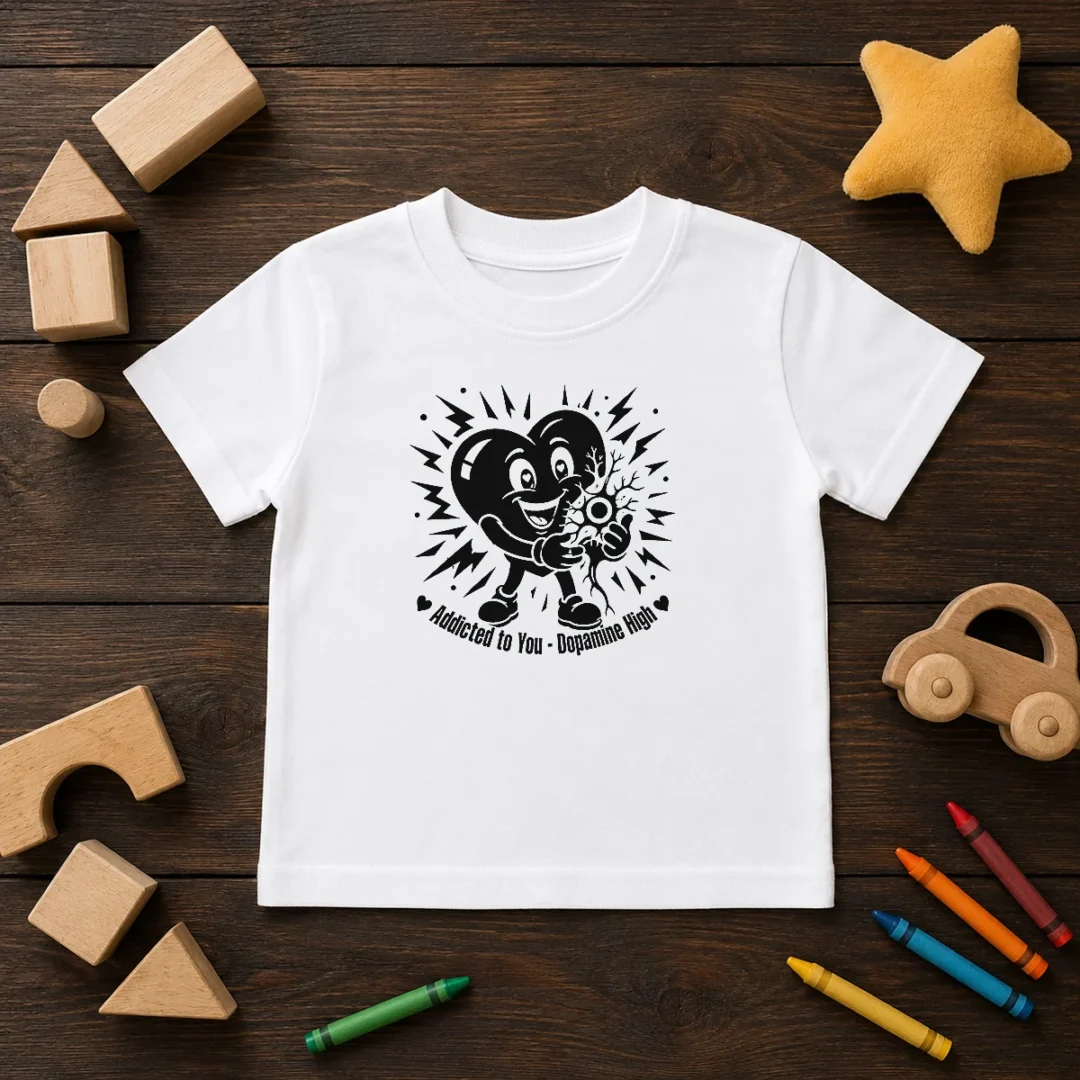 funny-dopamine-addicted-to-you-silhouette-love-kids-t-shirt Funny Dopamine Addicted To You Silhouette Love Kids T-Shirt