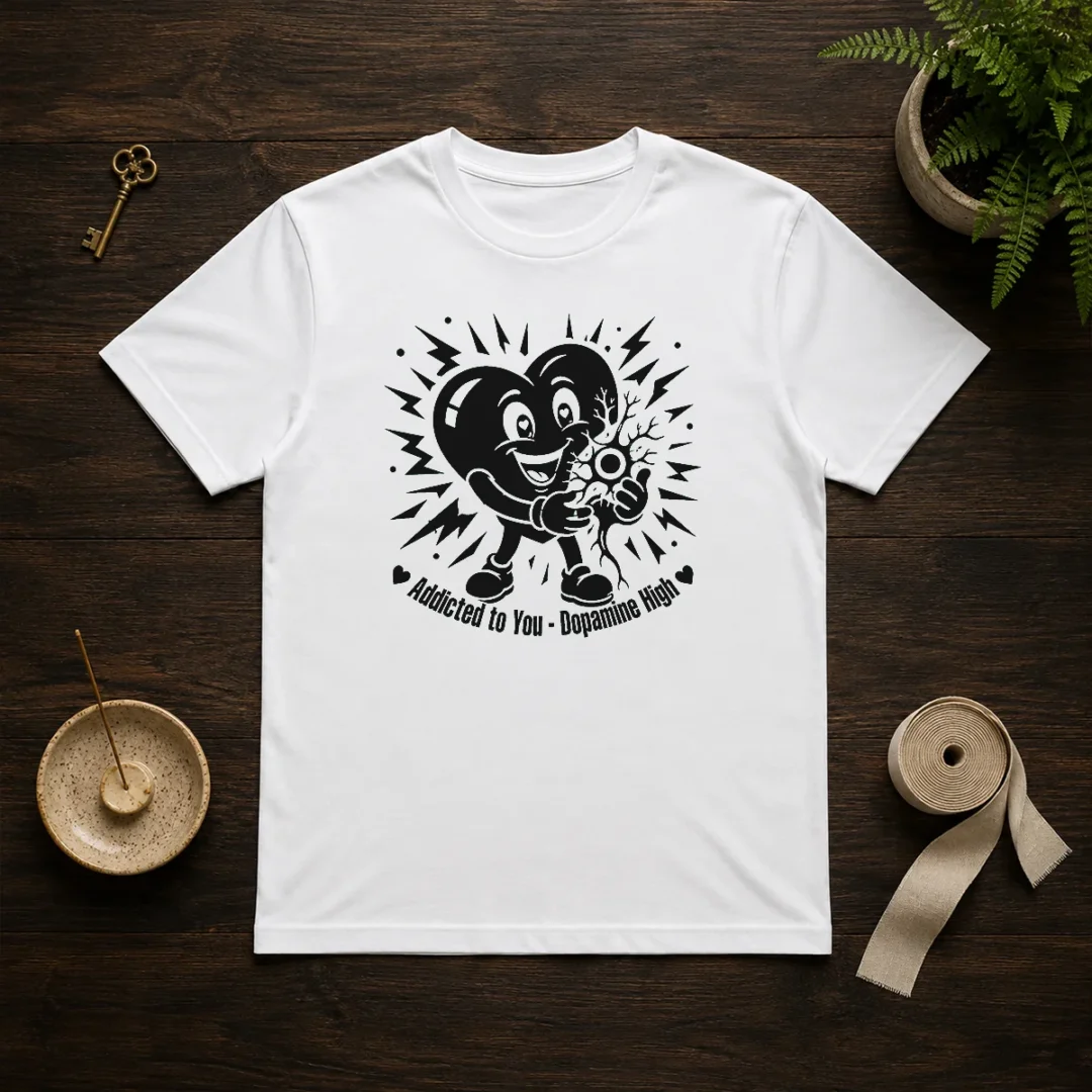 funny-dopamine-addicted-to-you-silhouette-love-t-shirt-1 Funny Dopamine Addicted To You Silhouette Love