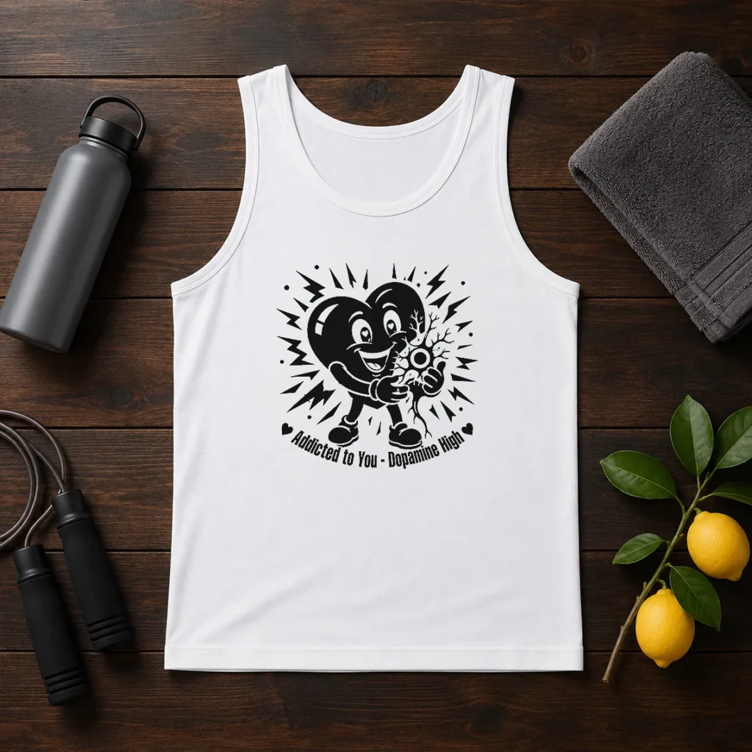 funny-dopamine-addicted-to-you-silhouette-love-tank-top Funny Dopamine Addicted To You Silhouette Love Tank Top