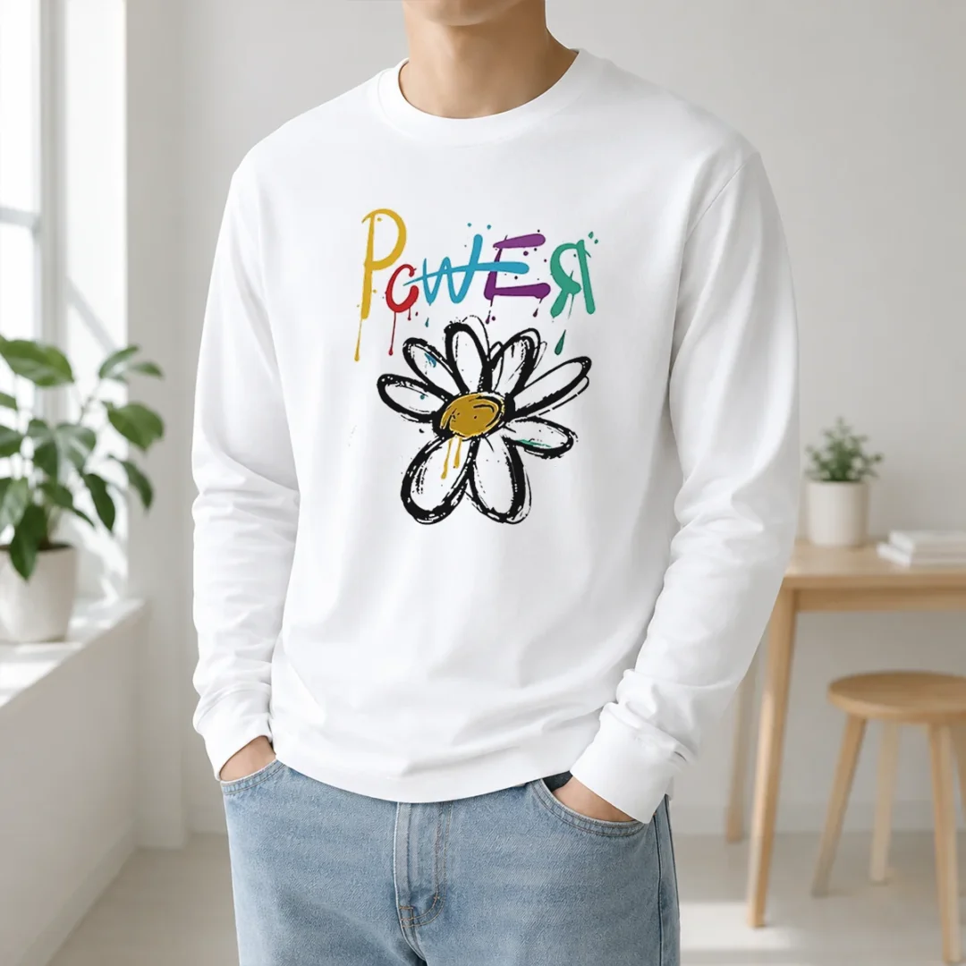 Funny Dragon Power World Tour Flower Handraw Long Sleeve Shirt Funny Dragon Power World Tour Flower Handraw Long Sleeve Shirt