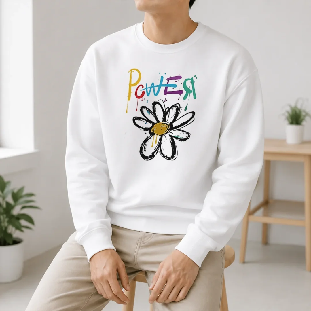 Funny Dragon Power World Tour Flower Handraw Sweater Funny Dragon Power World Tour Flower Handraw Sweater