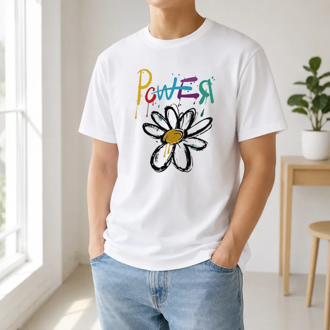 Funny Dragon Power World Tour Flower Handraw t shirt Funny Dragon Power World Tour Flower Handraw