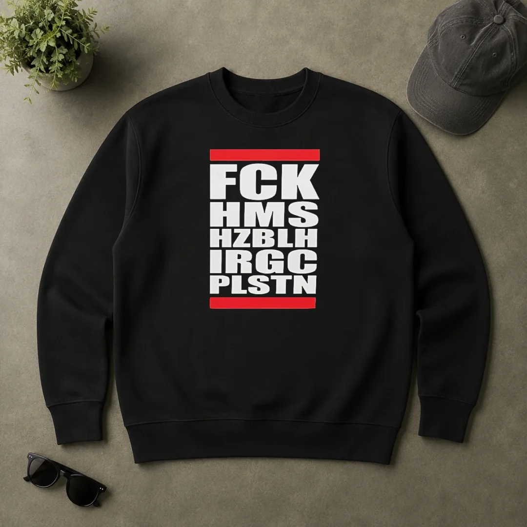 Funny FCK HMS HZBLH IRGC PLSTN Acronym Sweater Funny FCK HMS HZBLH IRGC PLSTN Acronym Sweater