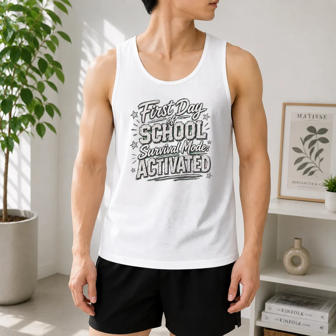 funny-first-day-teacher-humor-sketch-tank-top Funny First Day Teacher Humor Sketch Tank Top