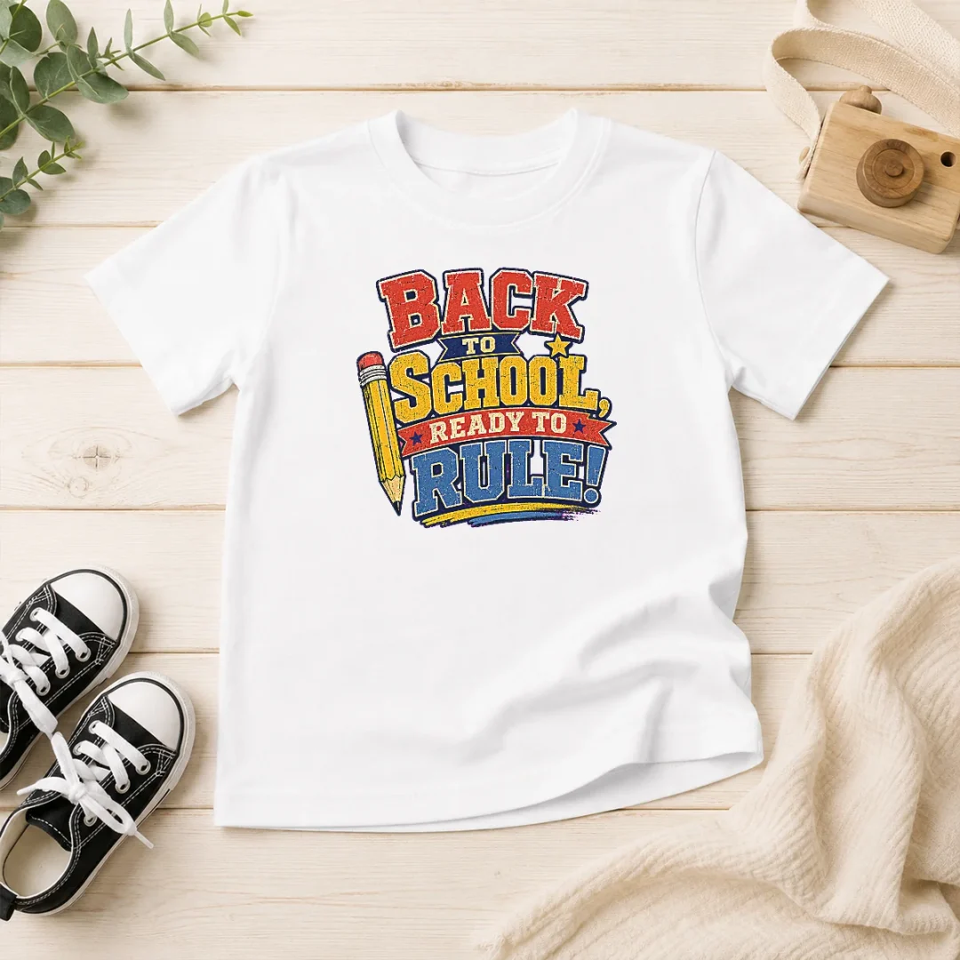 funny-hot-back-to-school-ready-to-rule-retro-distressed-kids-t-shirt Funny Hot Back To School Ready To Rule Retro Distressed Kids T-Shirt