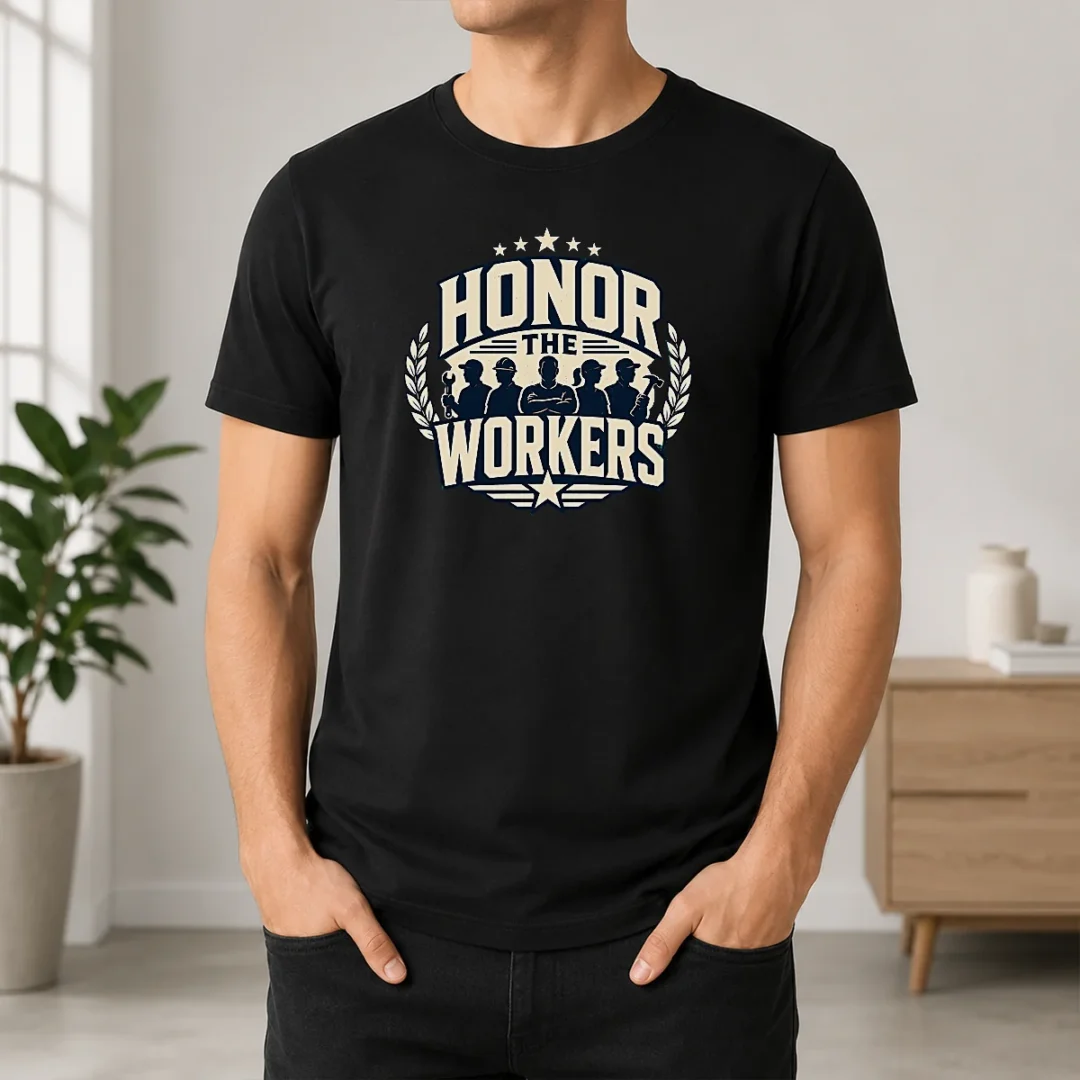Funny Hot Labour Day Honor The Workers Silhouette t shirt Funny Hot Labour Day Honor The Workers Silhouette
