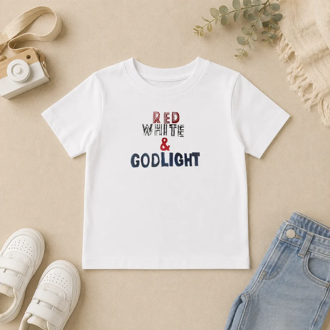 Funny Hot Red White And Godlight Patriotic Kids T Shirt Funny Hot Red White And Godlight Patriotic Kids T-Shirt
