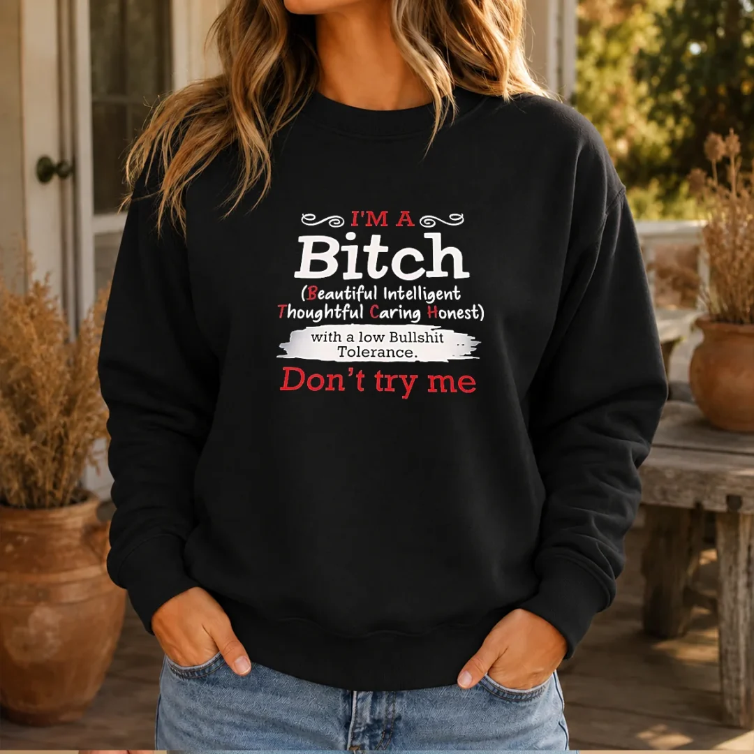 funny-i-m-a-bitch-beautiful-intelligent-thoughtful-caring-honest-with-a-low-bullshit-tolerance-sweater Funny I'M A Bitch Beautiful Intelligent Thoughtful Caring Honest With A Low Bullshit Tolerance Sweater