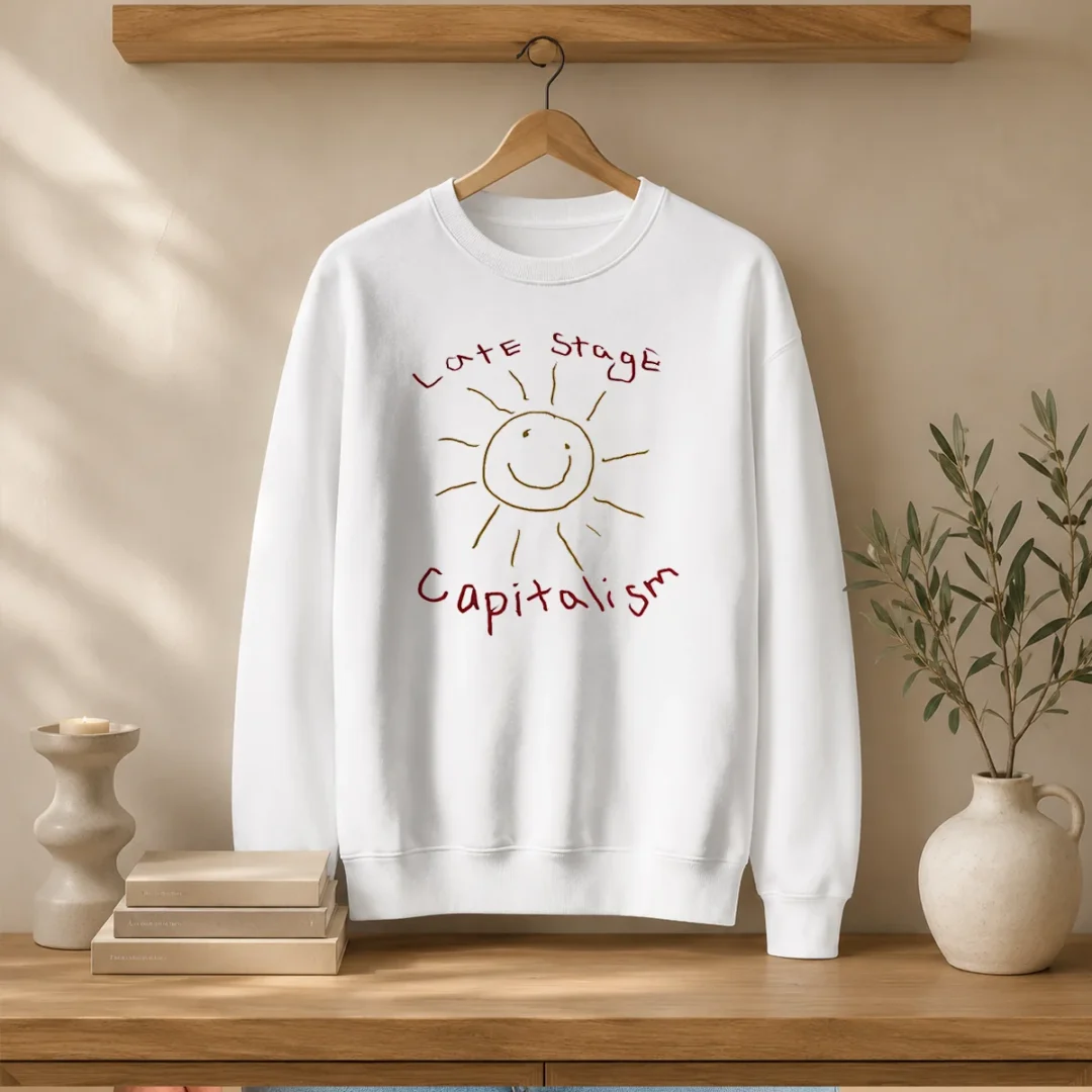 funny-late-stage-capitalism-smiley-face-political-satire-sweater Funny Late Stage Capitalism Smiley Face Political Satire Sweater