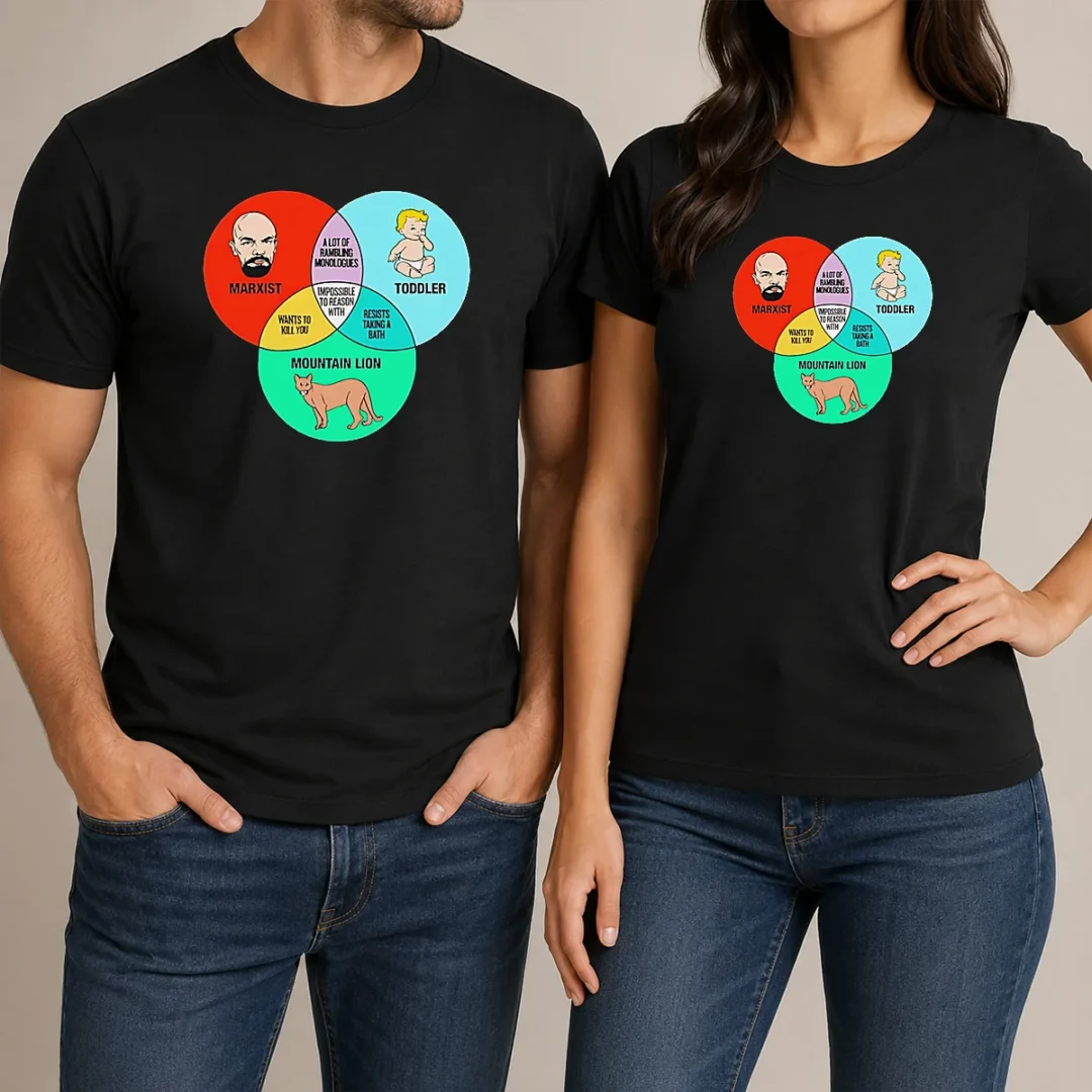 funny-marxist-toddler-and-mountain-lion-venn-diagram-impossible-to-reason-with-t-shirt Funny Marxist Toddler And Mountain Lion Venn Diagram Impossible To Reason With