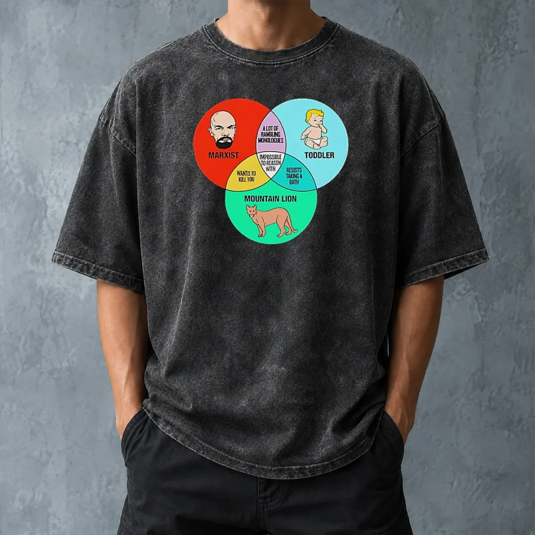 funny-marxist-toddler-and-mountain-lion-venn-diagram-impossible-to-reason-with-washed-t-shirt-washed-tshirt Funny Marxist Toddler And Mountain Lion Venn Diagram Impossible To Reason With Washed T-Shirt