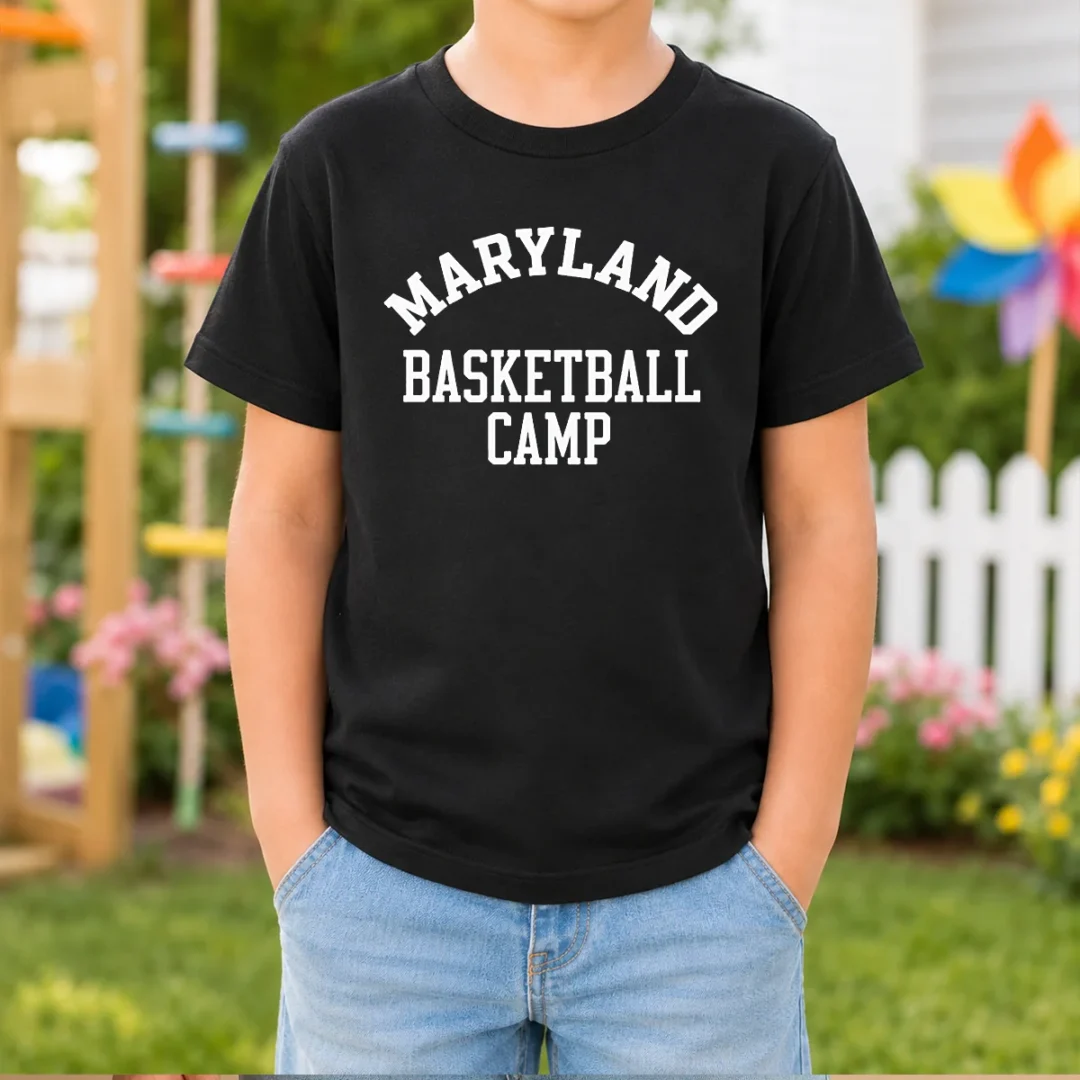 funny-maryland-basketball-camp-kids-t-shirt Funny Maryland Basketball Camp Kids T-Shirt