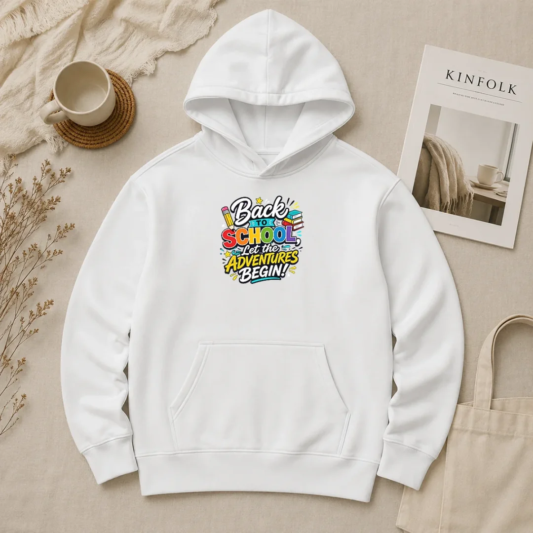 Funny Nice Back To School Adventures Typography Hoodie Funny Nice Back To School Adventures Typography Hoodie