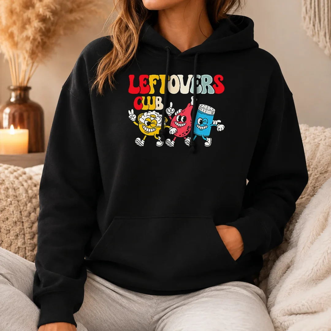 Funny Nice Leftovers Club Fun Foodie Hoodie Funny Nice Leftovers Club Fun Foodie Hoodie