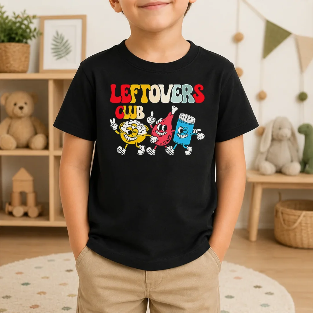 Funny Nice Leftovers Club Fun Foodie Kids T Shirt Funny Nice Leftovers Club Fun Foodie Kids T-Shirt