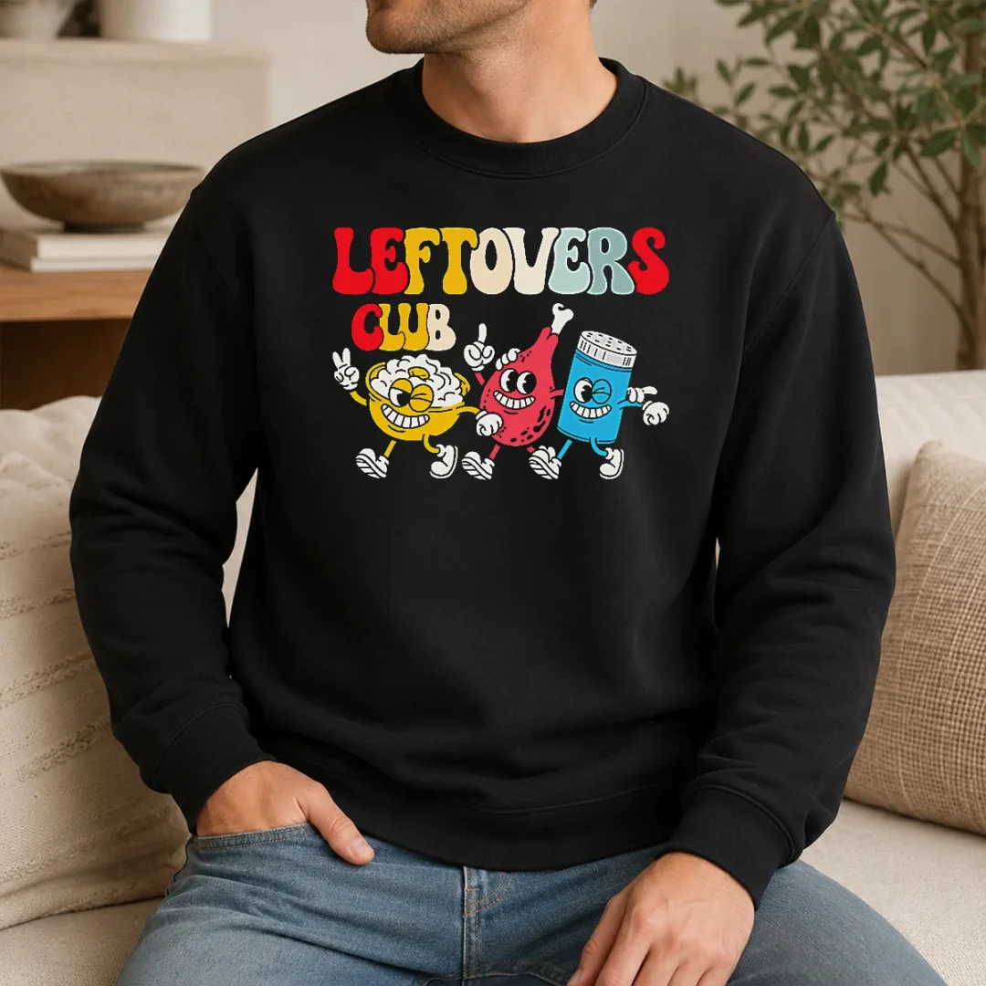 Funny Nice Leftovers Club Fun Foodie Sweater Funny Nice Leftovers Club Fun Foodie Sweater