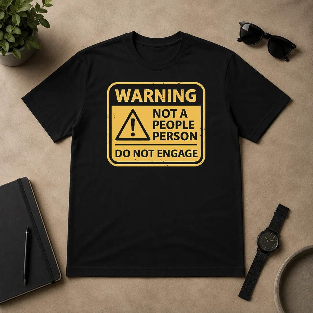 Funny Nice Warning Not A People Person t shirt Funny Nice Warning Not A People Person
