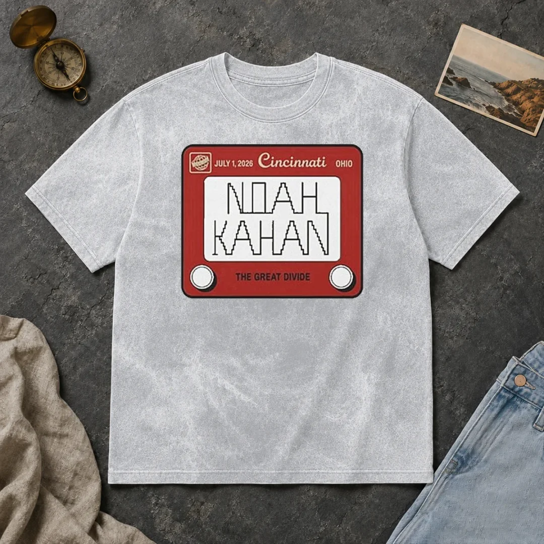 Funny Noah Kahan Great American Ball Park Cincinnati Reds Sticker July 01 2026 Washed T Shirt Funny Noah Kahan Great American Ball Park Cincinnati Reds Sticker July 01 2026 Washed T-Shirt