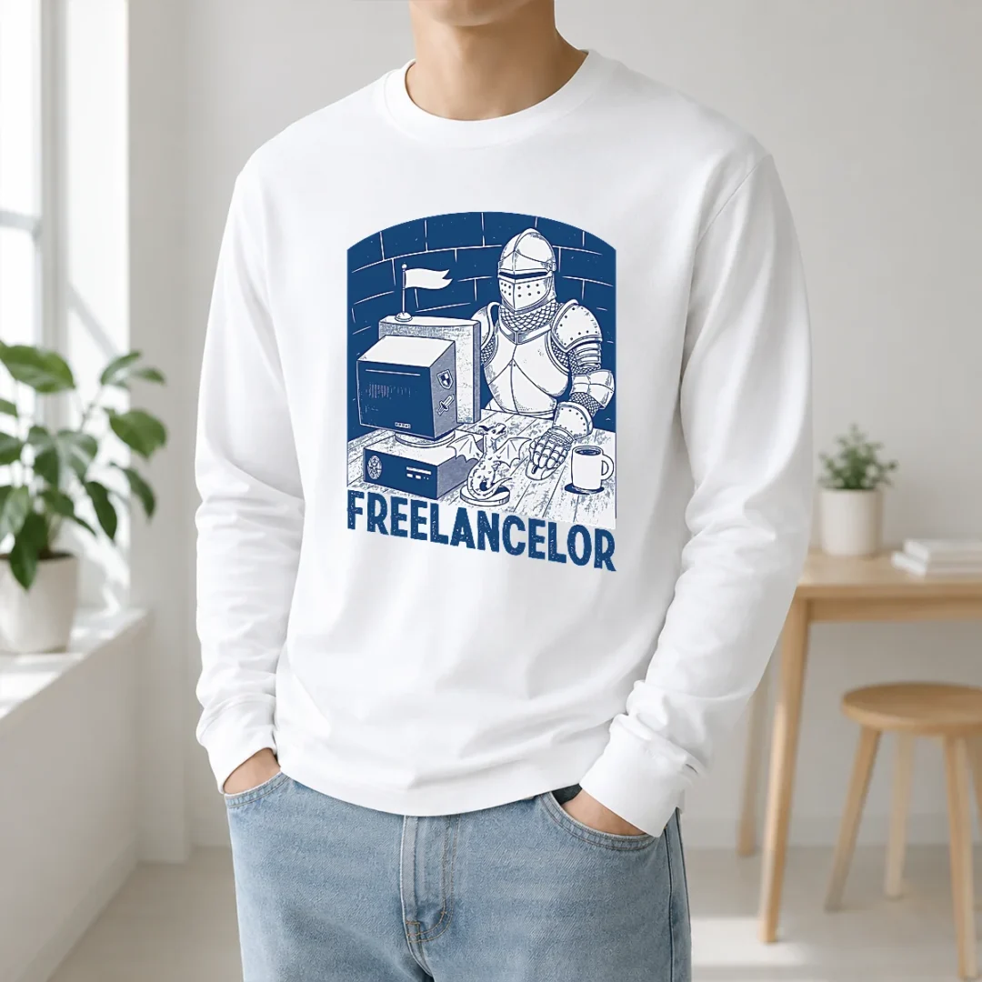 Funny Official Freelancer Knight Gaming Vintage Funny Gamer Long Sleeve Shirt Funny Official Freelancer Knight Gaming Vintage Funny Gamer Long Sleeve Shirt