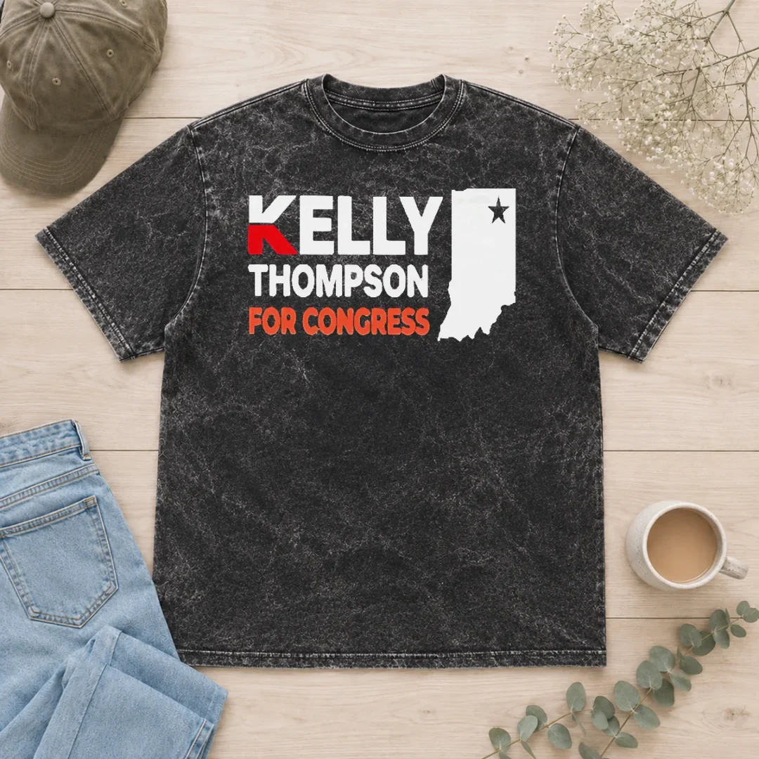 funny-premium-kelly-thompson-for-congress-garment-dyed-washed-t-shirt Funny Premium Kelly Thompson For Congress Garment Dyed Washed T-Shirt